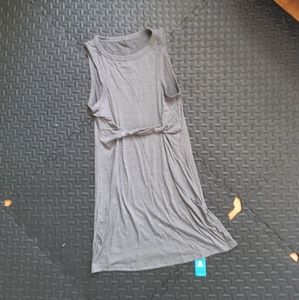 Cupshe Dark Grey Knotted Mini Tank Dress